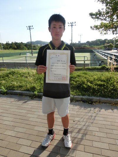 中国大会出場(単複)! 男子ダブルス優勝! 男子シングルス準優勝! 中国ジュニア選手権県予選結果