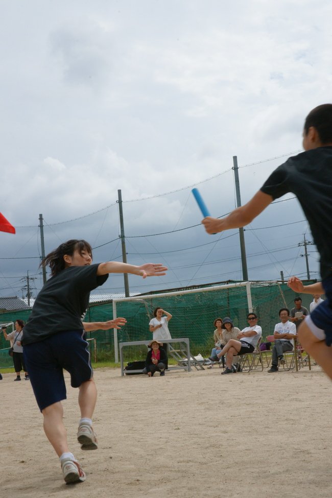 色別対抗リレー