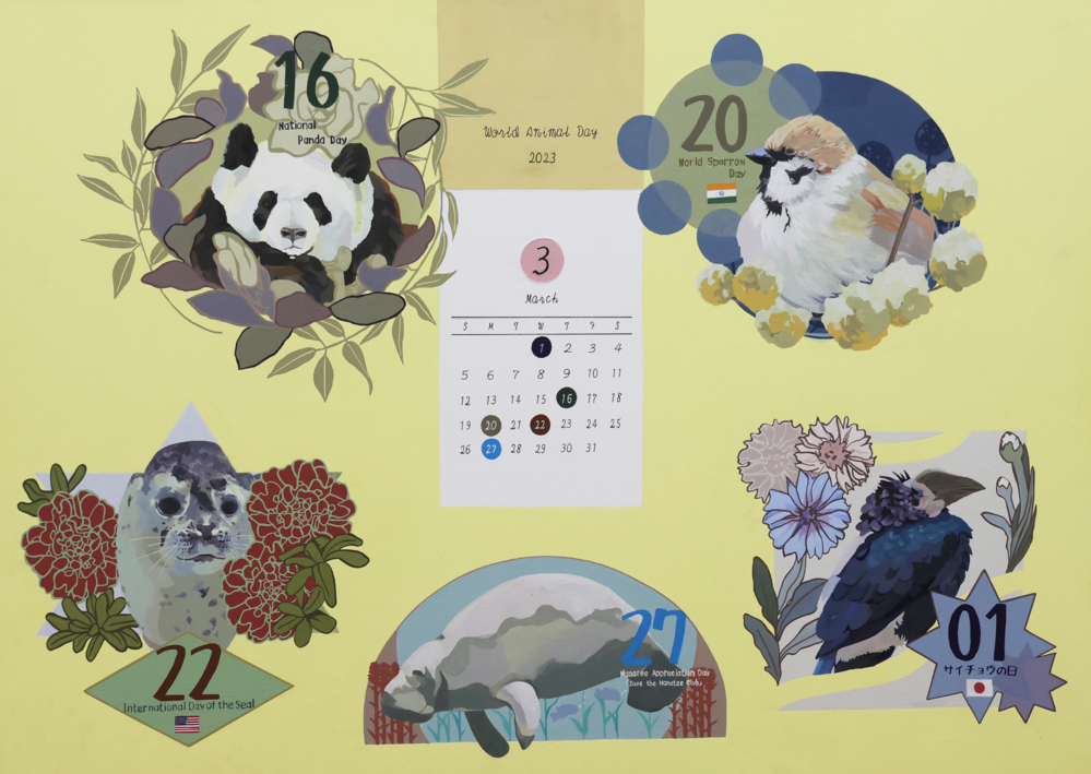 ４作品目　アクリル　カレンダー