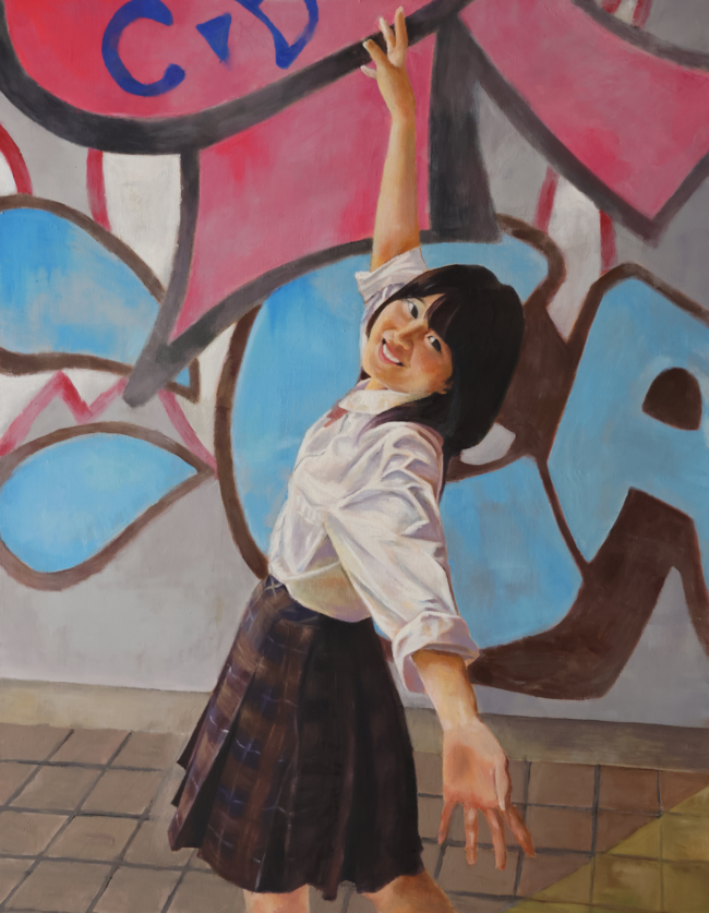 ２作品目　油彩　人物画