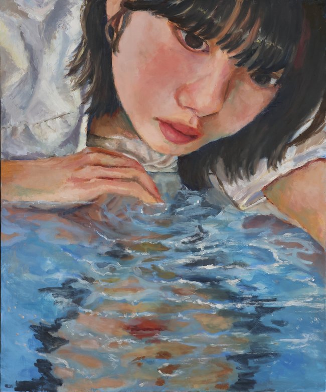 １作品目　油彩　自画像